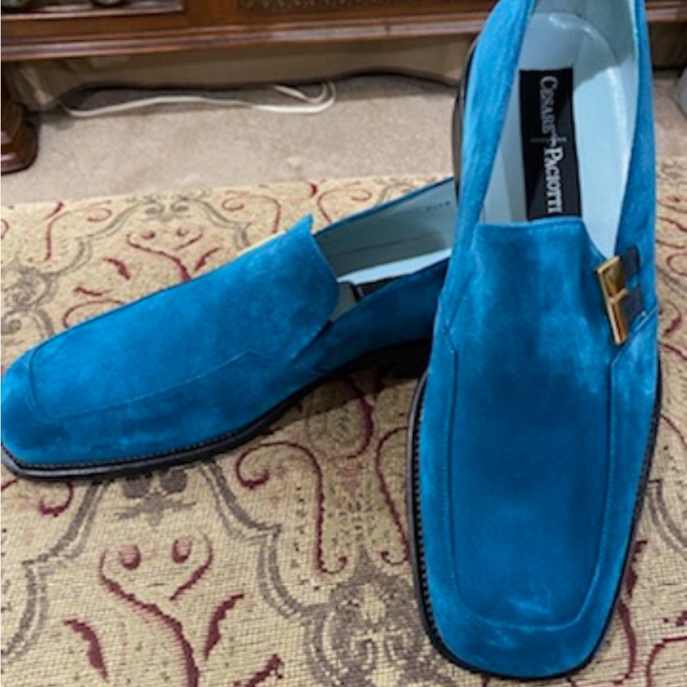 Casadei Vibrant Blue Men's Loafers